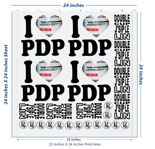 Premium DTF Transfer Sheet – 22" x 24"