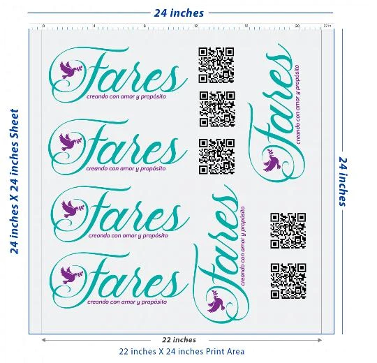 Premium DTF Transfer Sheet – 22" x 24"