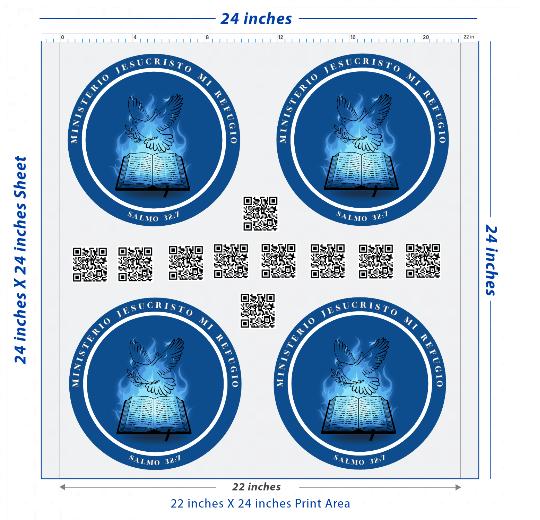 Premium DTF Transfer Sheet – 22" x 24"