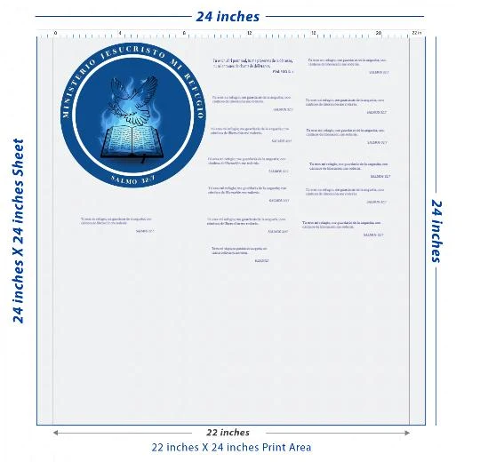 Premium DTF Transfer Sheet – 22" x 24"
