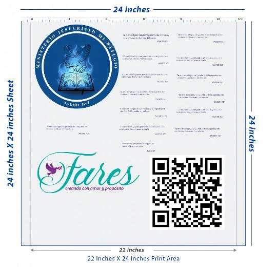 Premium DTF Transfer Sheet – 22" x 24"