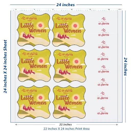Premium DTF Transfer Sheet – 22" x 24"