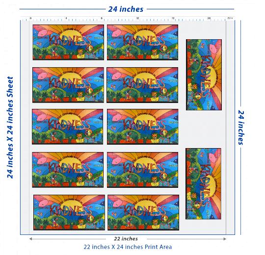 Premium DTF Transfer Sheet – 22" x 24"
