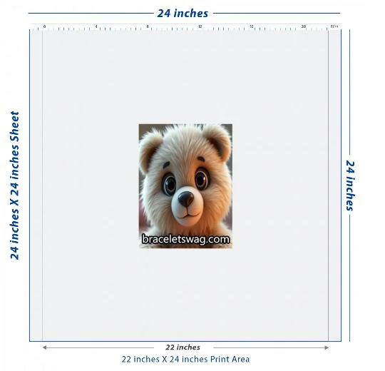 Premium DTF Transfer Sheet – 22" x 24"