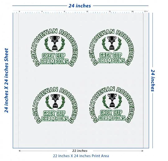 Premium DTF Transfer Sheet – 22" x 24"