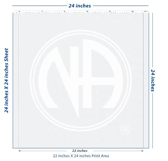 Premium DTF Transfer Sheet – 22" x 24"