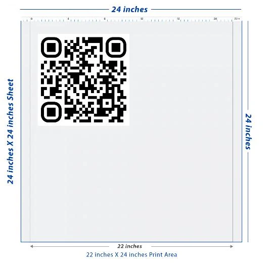Premium DTF Transfer Sheet – 22" x 24"