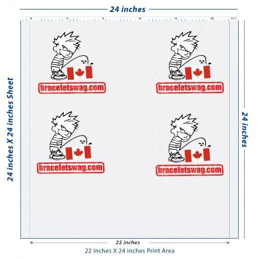 Premium DTF Transfer Sheet – 22" x 24"