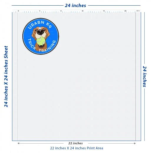Premium DTF Transfer Sheet – 22" x 24"