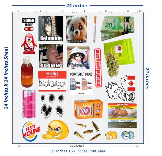 Premium DTF Transfer Sheet – 22" x 24"