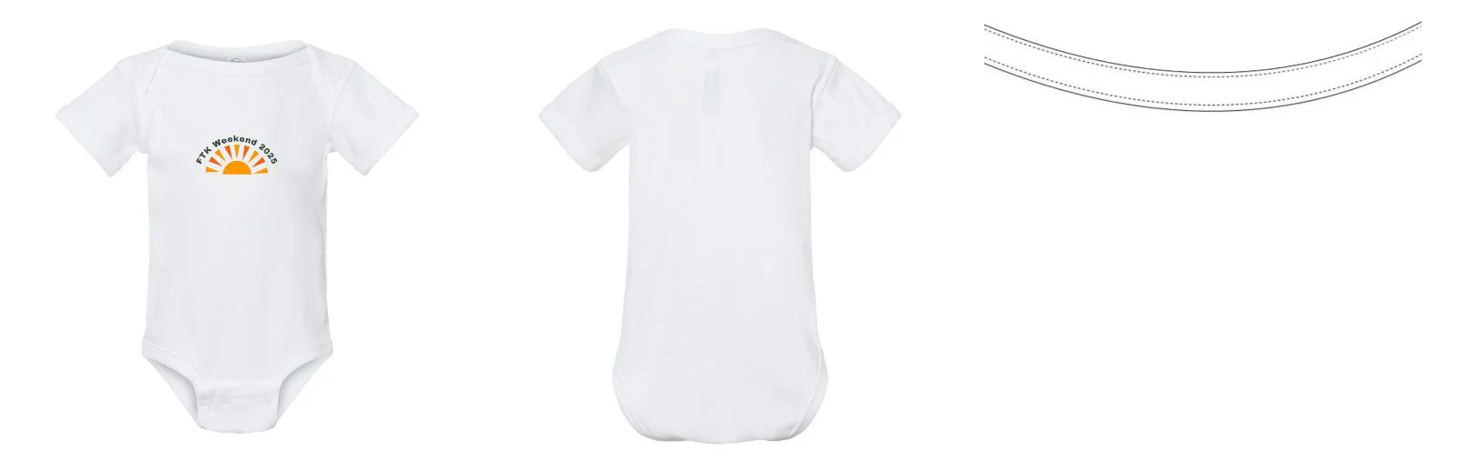 Print on Your Own Baby Onesies (Short Sleeves) | DTF