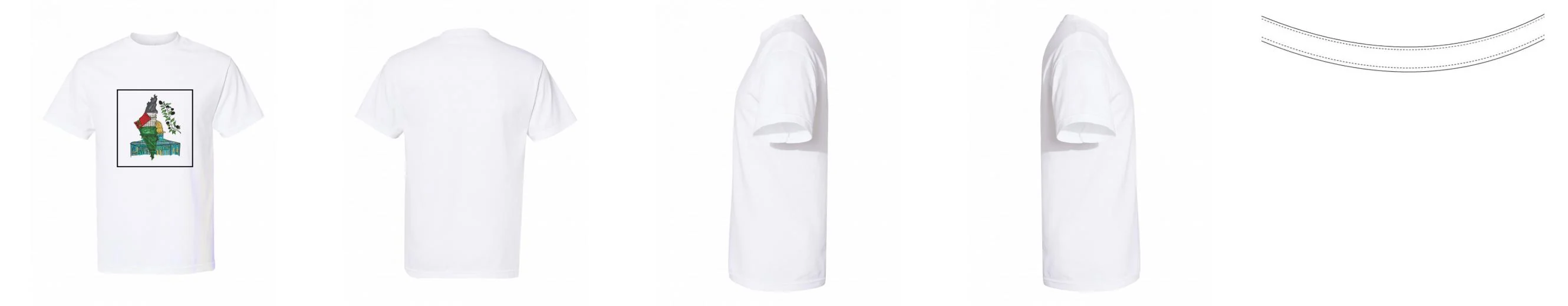 T-shirt Heavyweight Cotton 10 oz | American Apparel 1301