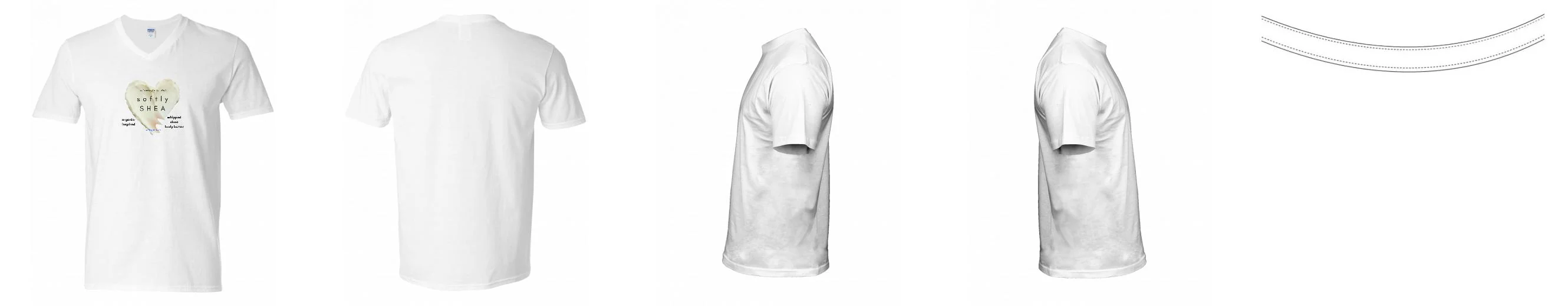 T-shirt V-neck Softstyle Cotton 7.5 oz | Gildan 64V00