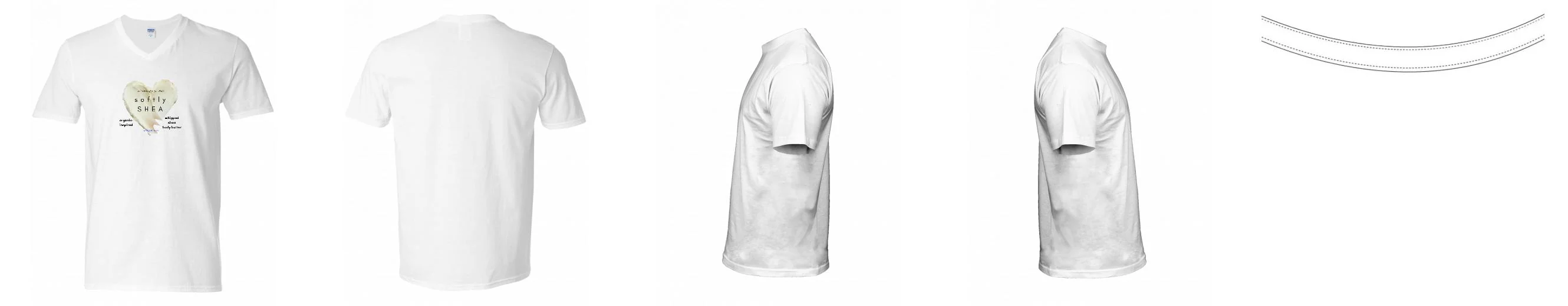 T-shirt V-neck Softstyle Cotton 7.5 oz | Gildan 64V00