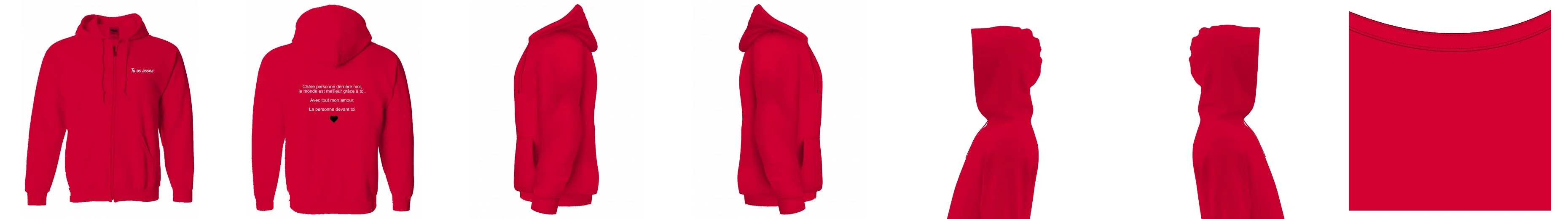 Zip-Up Hoodies 50/50 Cotton-Polyester 13.3 oz  | Gildan 18600