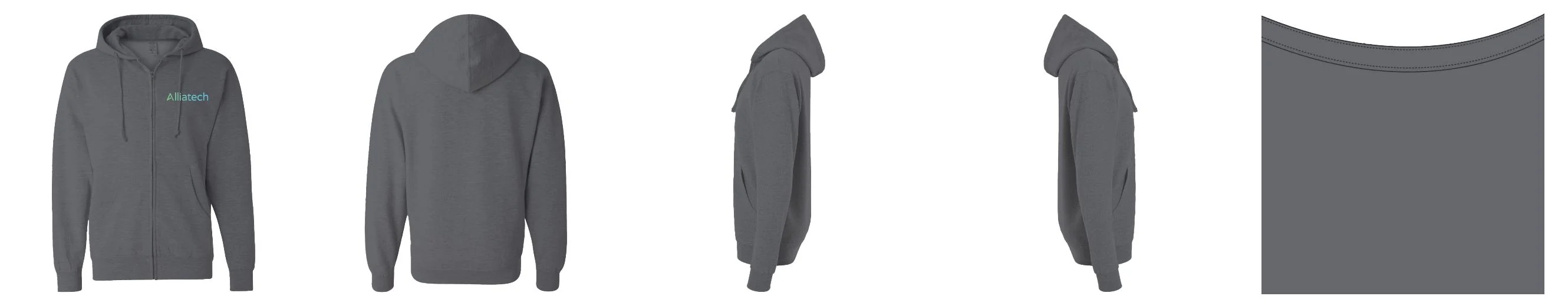 Zip-Up Hoodies 80/20 Cotton-Polyester 14.1 oz | Independent Trading Co. SS4500Z